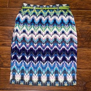 Cato NWT multi color skirt size medium